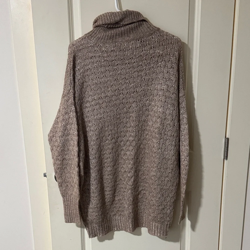 Vero Moda Taupe Cowl Neck Sweater - Picture 3 of 4